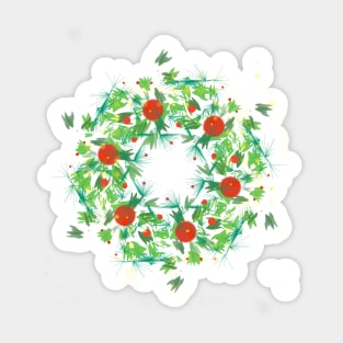 Holiday Wreath Sticker